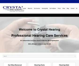 CRYstalhearinguk.co.uk(Hearing Aids) Screenshot