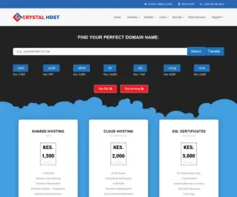 CRYstalhost.co.ke(Crystal Host) Screenshot