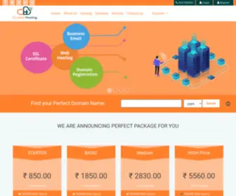 CRYstalhosting.in(Crystal Hosting) Screenshot