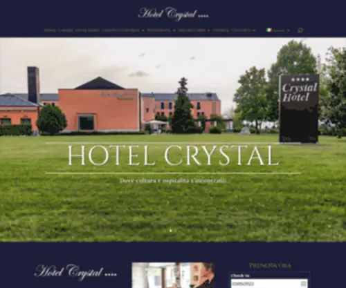 CRYstalhotel.it(Hotel 4 stelle Treviso) Screenshot