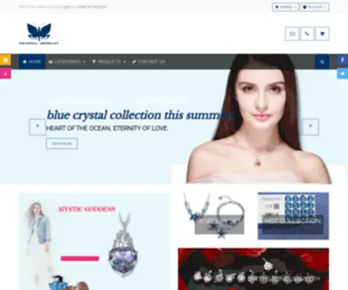 CRYstaljewelry.net(Swarovski®) Screenshot