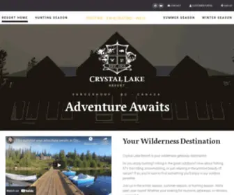 CRYstallakebc.com(Wilderness Getaway Destination) Screenshot