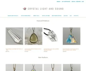 CRYstallightandsound.com(Finest Quality Healing Cut Crystals) Screenshot