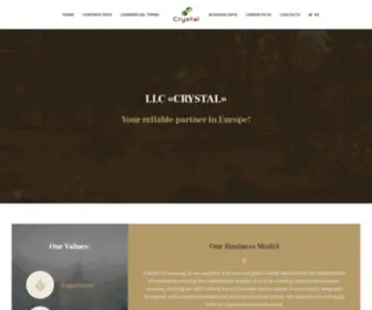 CRYstallimited.com(Wood trading and logistic company) Screenshot