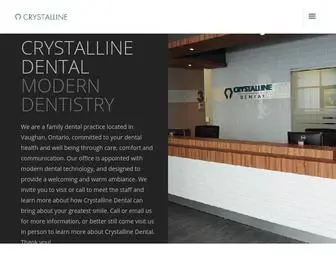 CRYstallinedental.com(Crystalline Dental) Screenshot