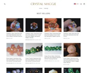 CRYstalmaggie.com(Unique DND Gemstone Dice Sets) Screenshot
