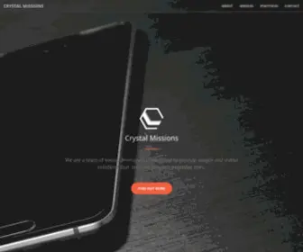 CRYstalmissions.com(Mobile & Web Development) Screenshot