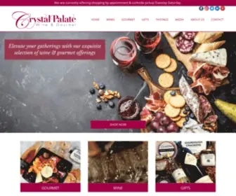 CRYstalpalate.com(Crystal Palate Wine & Gourmet) Screenshot