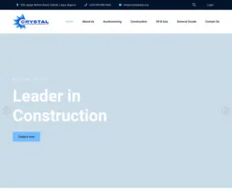 CRYstalpalm.org(Auctioneering, Construction, Oil and gas, and general goods) Screenshot
