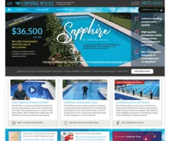 CRYstalpools.com.au(Inground Concrete Swimming Pool Builders) Screenshot