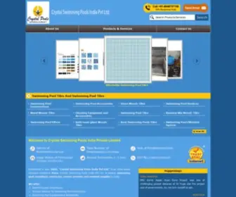 CRYstalpoolsindia.com(Crystal Swimming Pools India Private Limited) Screenshot