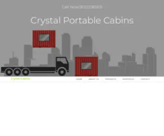 CRYstalportablecabins.com(Portable Cabins) Screenshot