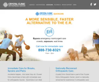 CRYstalquickcare.com(Quick Care Clinic) Screenshot