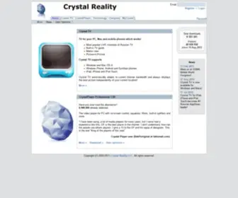 CRYstalreality.com(Crystal Reality) Screenshot