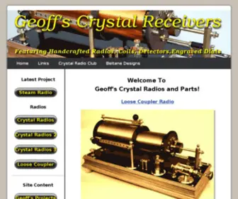 CRYstalreceiver.co.uk(Your Crystal Radio Set Headquarters) Screenshot