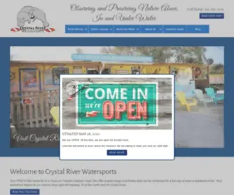 CRYstalriverwatersports.com(Crystal River Watersports) Screenshot