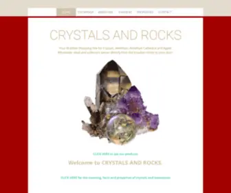 CRYstalsandrocks.com(Crystals and Rocks) Screenshot