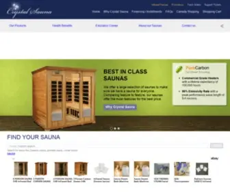CRYstalsauna.com(Luxury Far Infrared Saunas) Screenshot