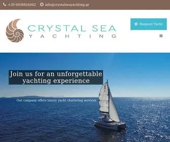 CRYstalseayachting.gr(Yachting in Greece) Screenshot