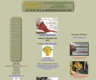 CRYstalspringsflorist.com(Send Flowers in Benton Harbor) Screenshot