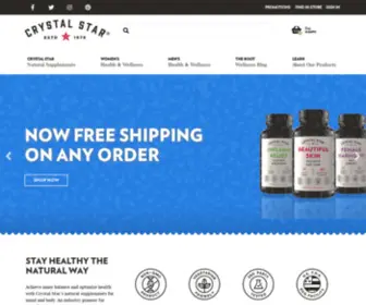 CRYstalstar.com(Shop All Natural Supplements For Men & Women) Screenshot