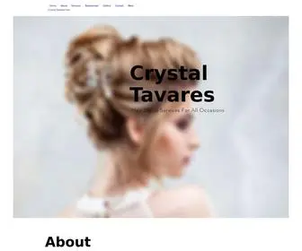 CRYstaltavareshair.com(Bridal Hair) Screenshot