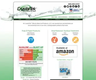 CRYstaltek.us.com(Vinyl-Off™by CrystalTek™ Green products that work) Screenshot