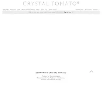 CRYstaltomato.com(Official website of Crystal Tomato® supplements and products. Crystal Tomato®) Screenshot