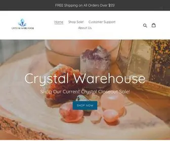 CRYstalwarehouse.co(Crystal Warehouse) Screenshot