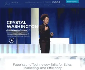 CRYstalwashington.com(Technology Keynote Speaker) Screenshot