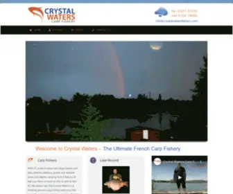 CRYstalwatersfishery.com(Fishery Holidays in France) Screenshot