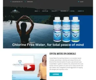 CRYstalwaterspss.com.au(Chlorine Free Spa) Screenshot