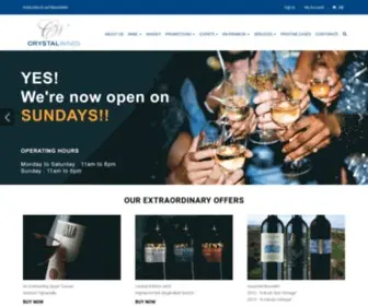 CRYstalwines.com(Crystal Wines) Screenshot