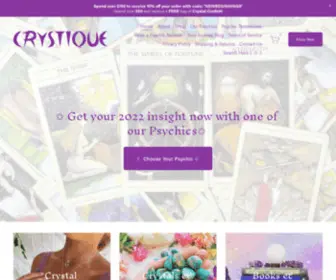 CRYstique.com.au(Crystique) Screenshot