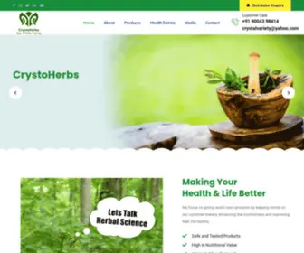 CRYstoherbs.com(CrystoHerbs) Screenshot