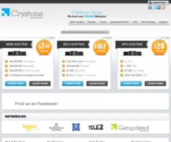 CRYstone.us(Web Hosting Service) Screenshot