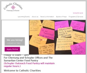CS-CC.org(Catholic Charities of Chemung & Schuyler Counties) Screenshot