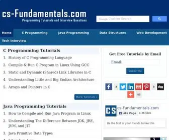 CS-Fundamentals.com(IT Interview Questions and Answers & Programming Tutorials) Screenshot