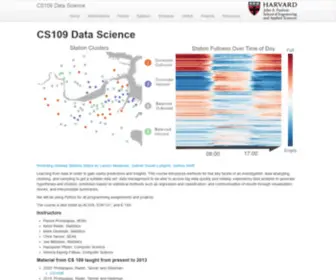 CS109.org(CS109 Data Science) Screenshot