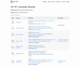 CS161.org(CS 161 Spring 2022) Screenshot