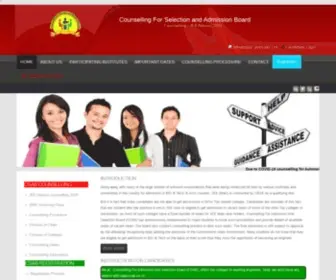 Csab.org.in(JEE Mains Online Counselling 2021) Screenshot