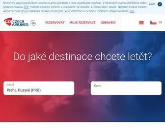 Csa.cz(České aerolinie) Screenshot