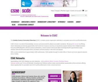 Csae.com(The Canadian Society of Association Executives (CSAE)) Screenshot