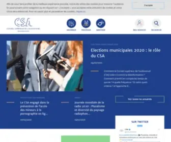 Csa.fr(Le conseil supérieur de l'audiovisuel (csa)) Screenshot