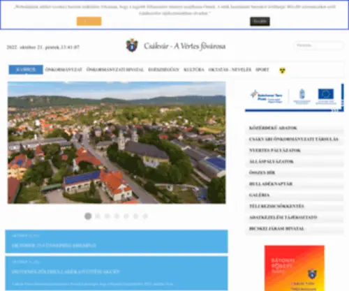 Csakvar.hu(Csákvár) Screenshot