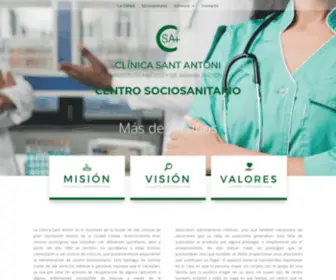 Csantantoni.com(Clinica Sant Antoni) Screenshot