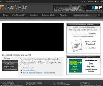 Csanyigroup.com(Electrical Engineering Portal) Screenshot