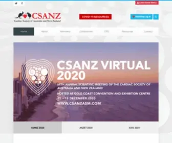 Csanz.edu.au(Cardiac Society of Australia & New Zealand) Screenshot