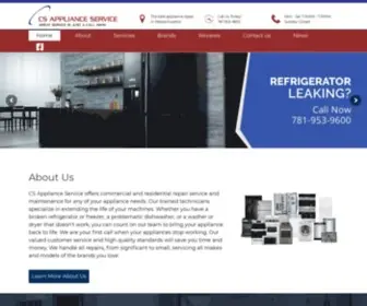 Csapplianceservice.com(CS APPLIANCE SERVICE) Screenshot