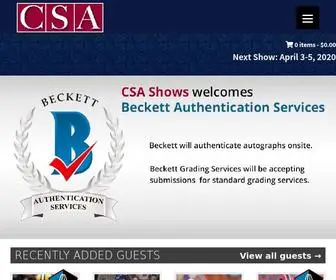 Csashows.com(CSA Shows) Screenshot